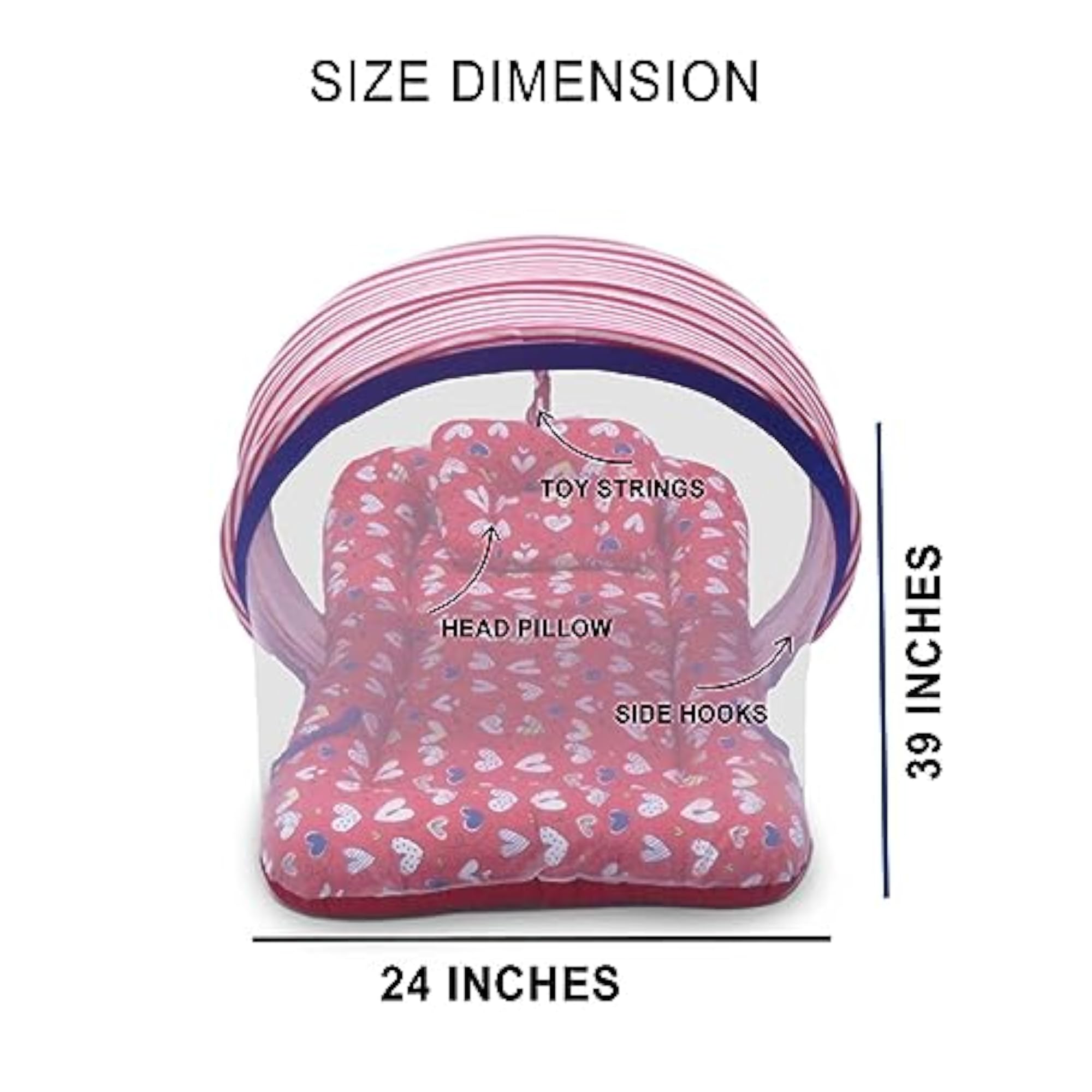 Bassinet Style Mosquito Net Bedding for Infants